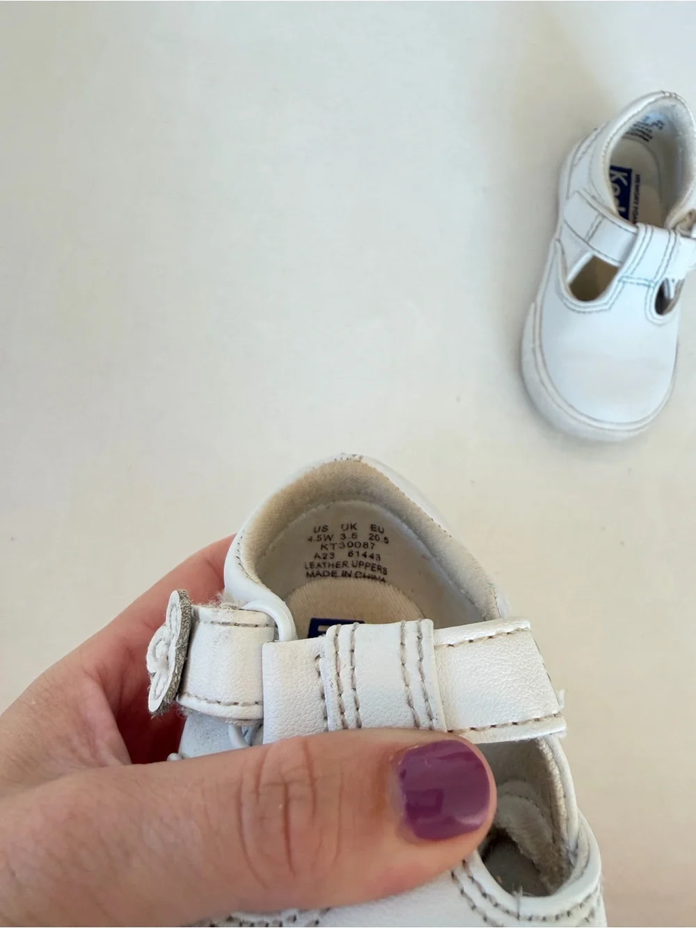 Keds Toddler Daphne Mary Jane Velcro Shoes Size 4.5